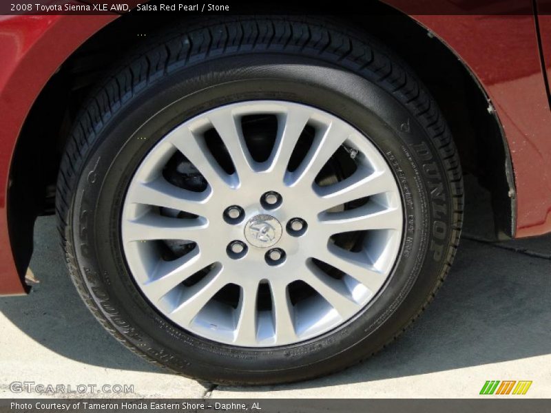 Salsa Red Pearl / Stone 2008 Toyota Sienna XLE AWD
