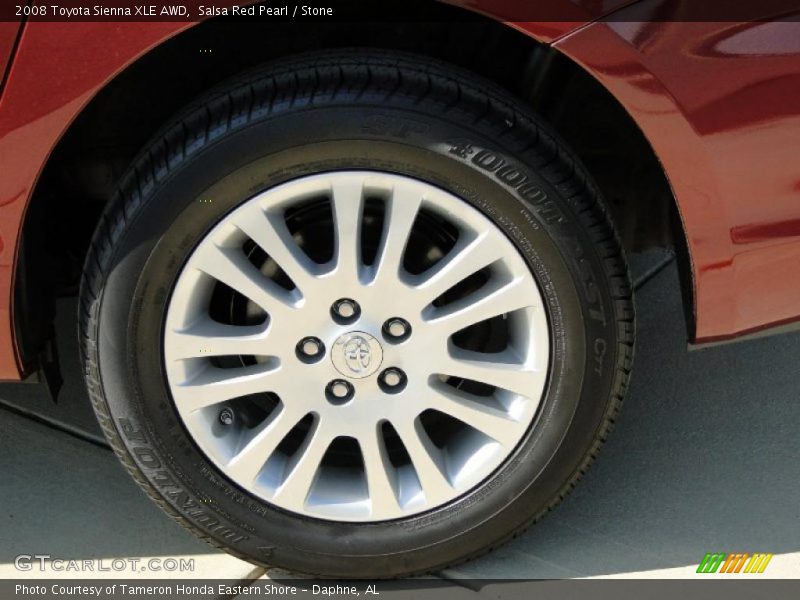 Salsa Red Pearl / Stone 2008 Toyota Sienna XLE AWD