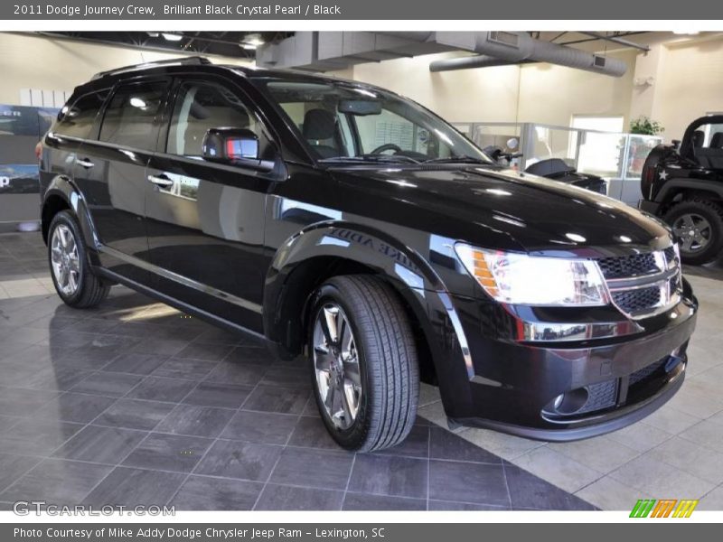 Brilliant Black Crystal Pearl / Black 2011 Dodge Journey Crew