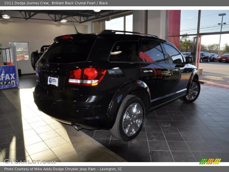 Brilliant Black Crystal Pearl / Black 2011 Dodge Journey Crew