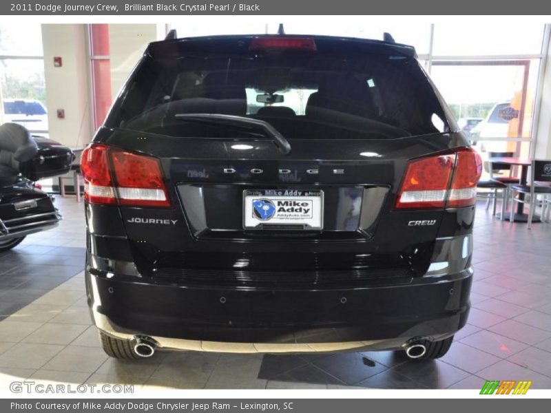 Brilliant Black Crystal Pearl / Black 2011 Dodge Journey Crew