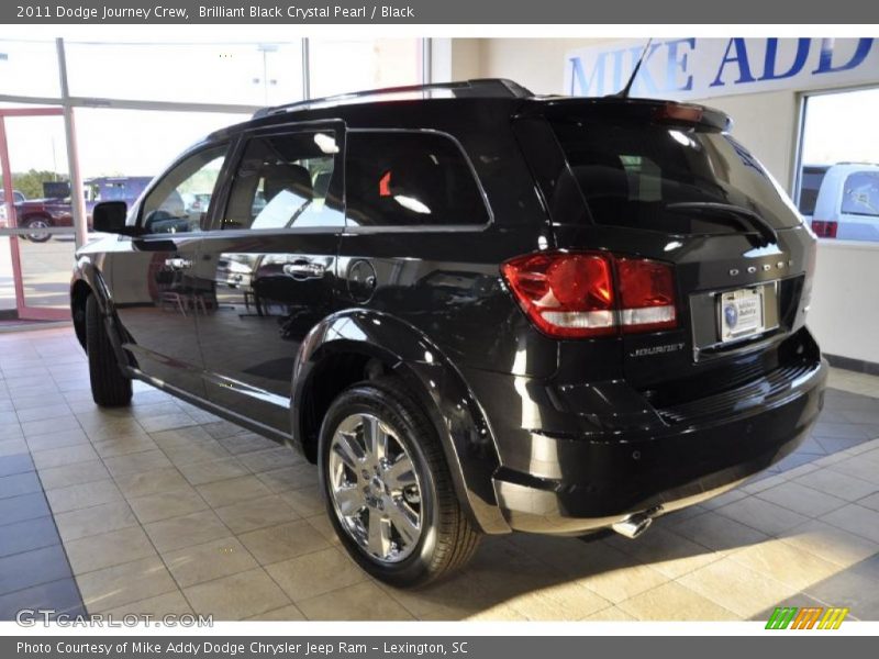 Brilliant Black Crystal Pearl / Black 2011 Dodge Journey Crew