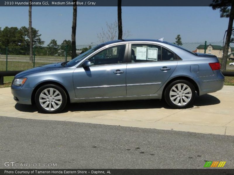 Medium Silver Blue / Gray 2010 Hyundai Sonata GLS