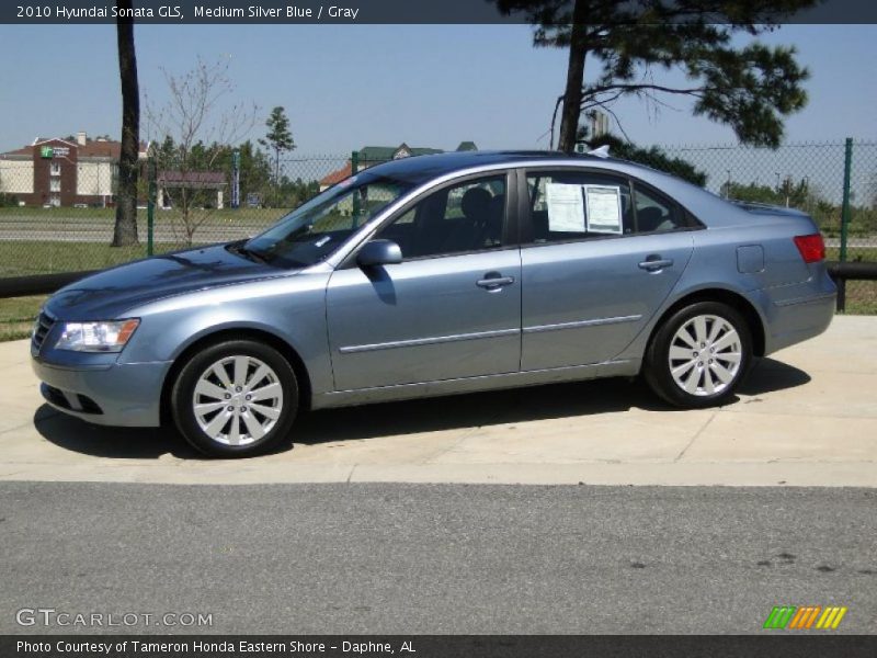 Medium Silver Blue / Gray 2010 Hyundai Sonata GLS