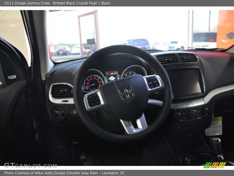 Brilliant Black Crystal Pearl / Black 2011 Dodge Journey Crew