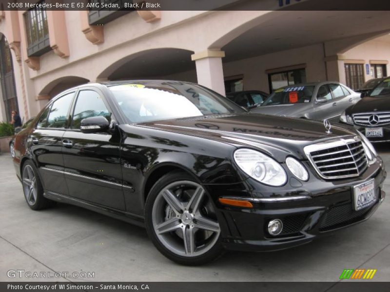 Black / Black 2008 Mercedes-Benz E 63 AMG Sedan