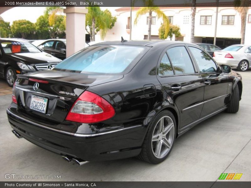 Black / Black 2008 Mercedes-Benz E 63 AMG Sedan