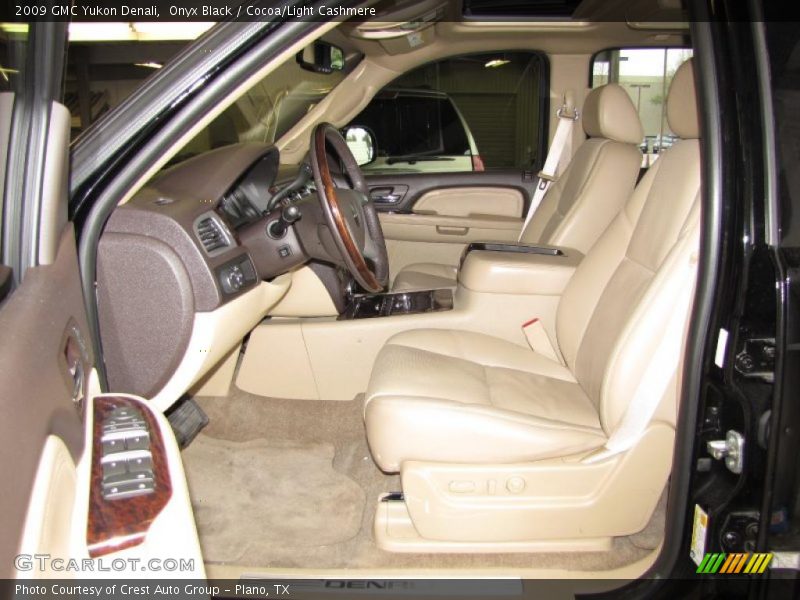 Onyx Black / Cocoa/Light Cashmere 2009 GMC Yukon Denali