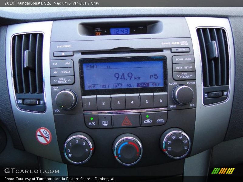 Medium Silver Blue / Gray 2010 Hyundai Sonata GLS