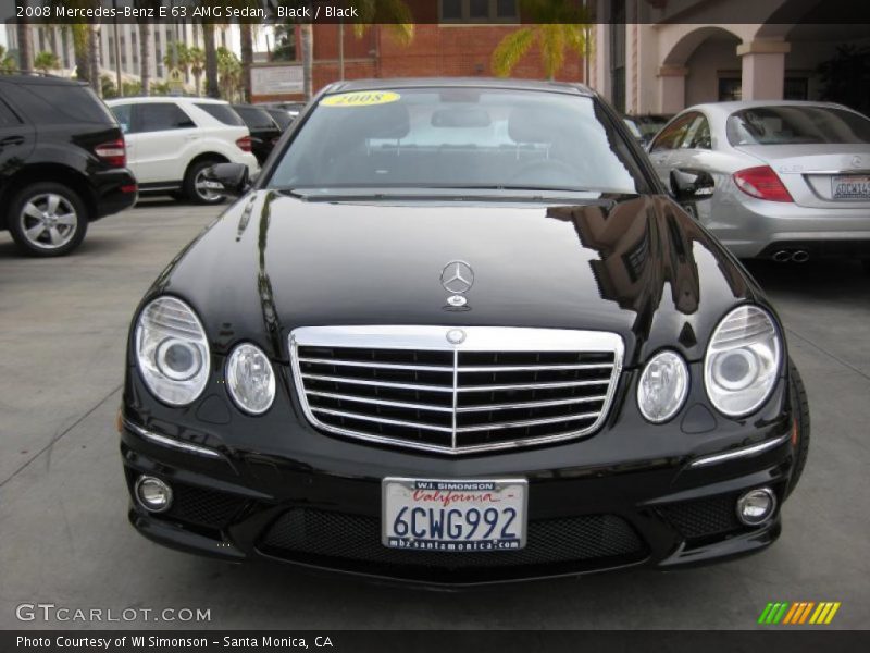 Black / Black 2008 Mercedes-Benz E 63 AMG Sedan