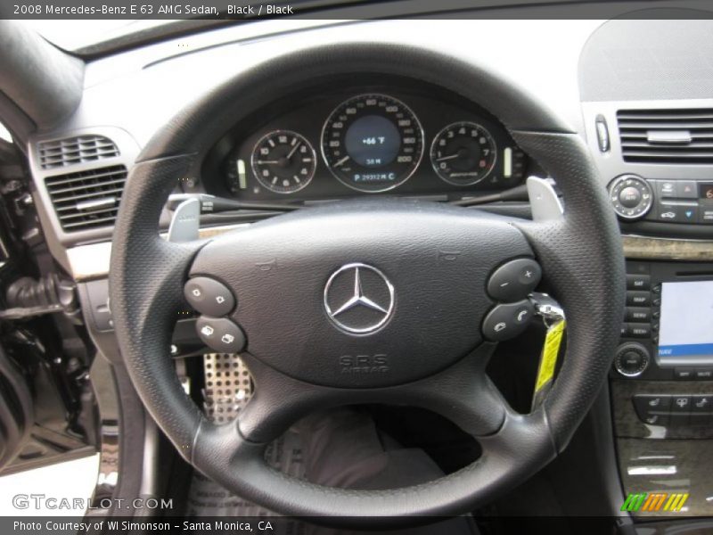 Black / Black 2008 Mercedes-Benz E 63 AMG Sedan
