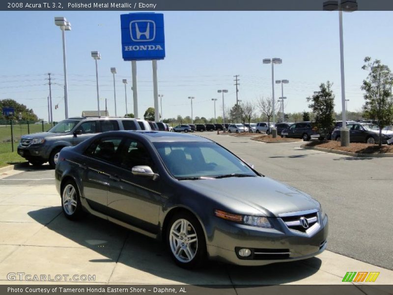Polished Metal Metallic / Ebony 2008 Acura TL 3.2