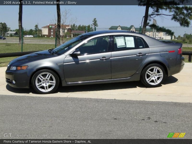 Polished Metal Metallic / Ebony 2008 Acura TL 3.2