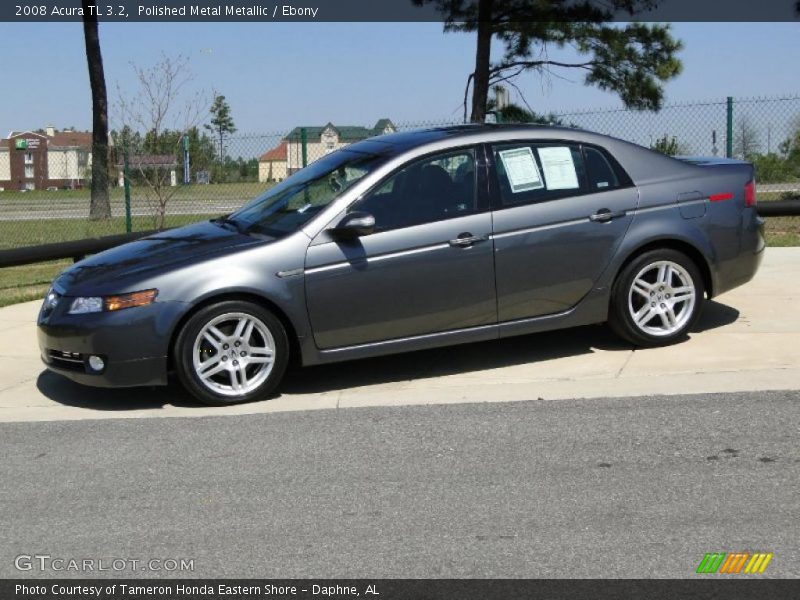 Polished Metal Metallic / Ebony 2008 Acura TL 3.2