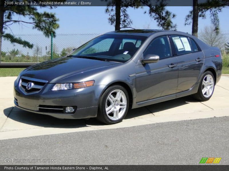 Polished Metal Metallic / Ebony 2008 Acura TL 3.2