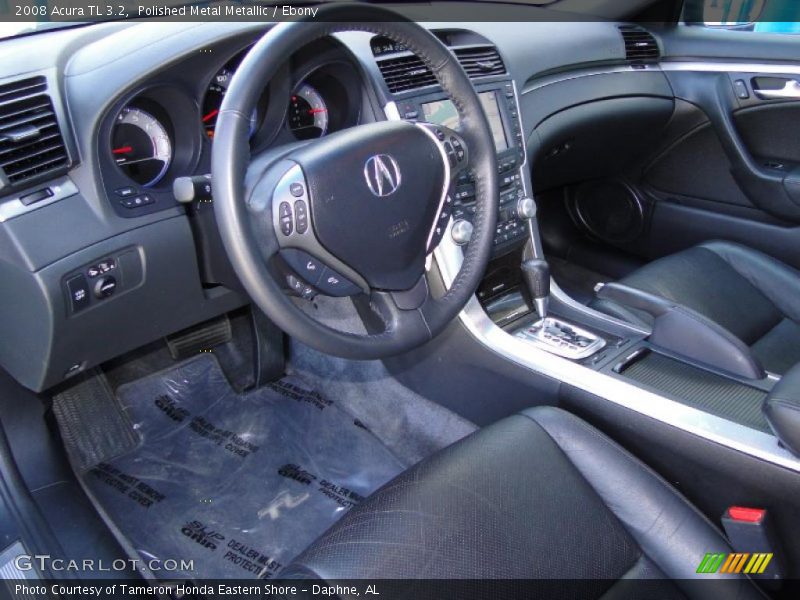 Polished Metal Metallic / Ebony 2008 Acura TL 3.2