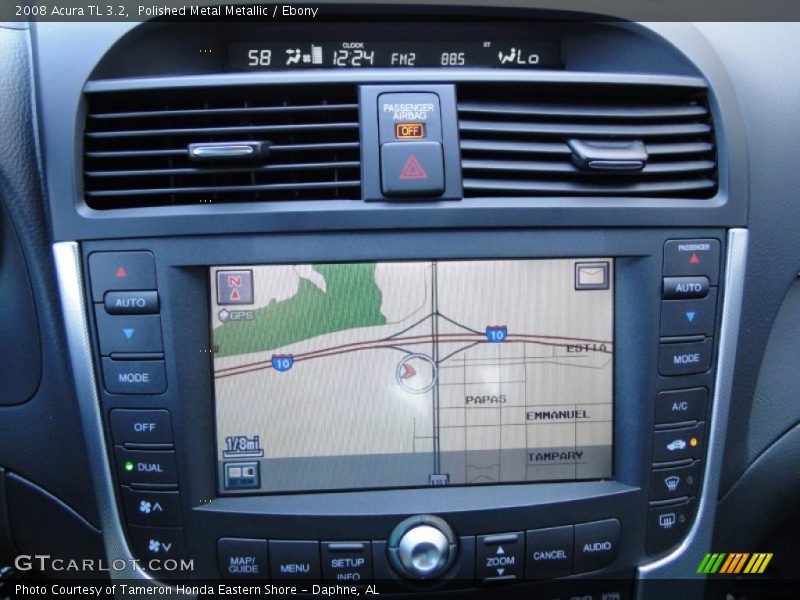 Polished Metal Metallic / Ebony 2008 Acura TL 3.2