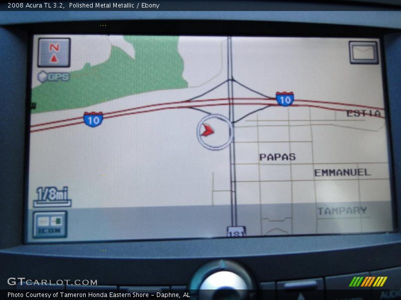 Polished Metal Metallic / Ebony 2008 Acura TL 3.2