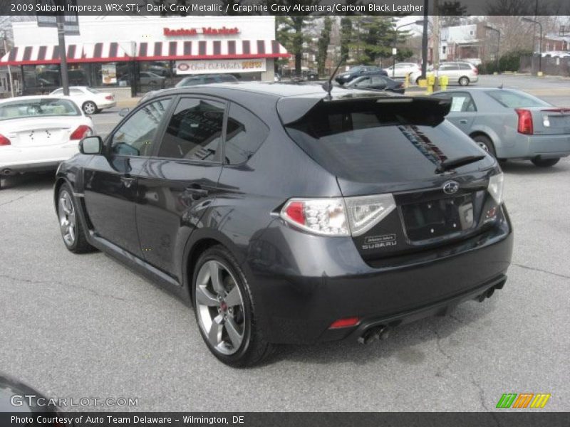Dark Gray Metallic / Graphite Gray Alcantara/Carbon Black Leather 2009 Subaru Impreza WRX STi