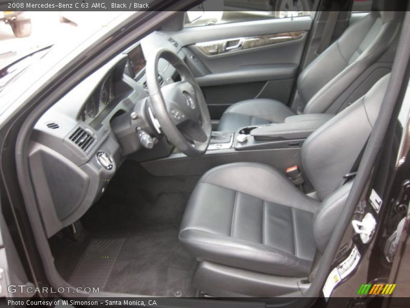  2008 C 63 AMG Black Interior