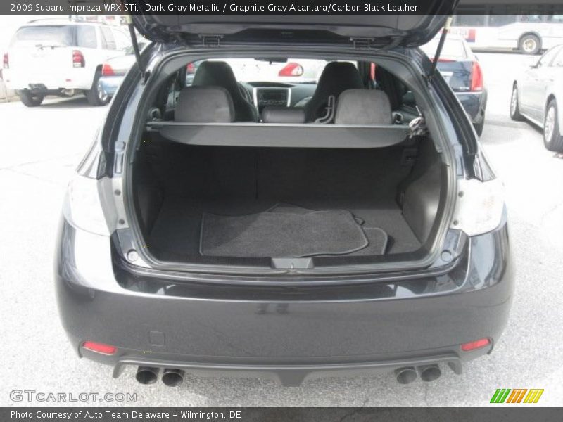Dark Gray Metallic / Graphite Gray Alcantara/Carbon Black Leather 2009 Subaru Impreza WRX STi