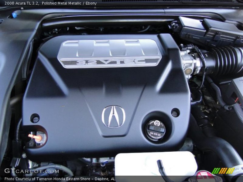 Polished Metal Metallic / Ebony 2008 Acura TL 3.2