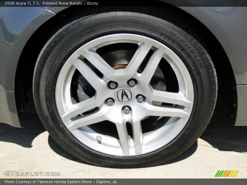 Polished Metal Metallic / Ebony 2008 Acura TL 3.2