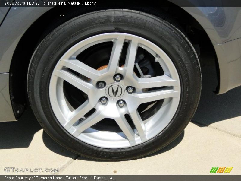 Polished Metal Metallic / Ebony 2008 Acura TL 3.2