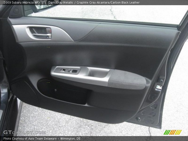 Dark Gray Metallic / Graphite Gray Alcantara/Carbon Black Leather 2009 Subaru Impreza WRX STi