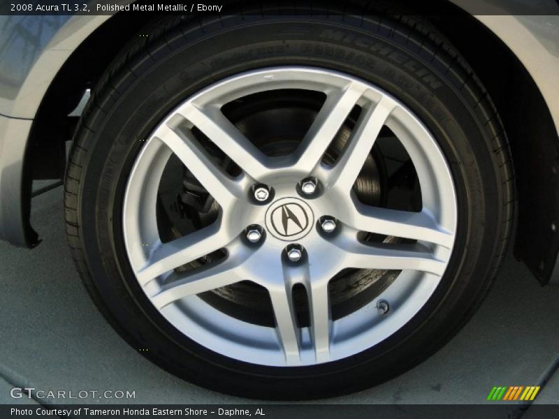Polished Metal Metallic / Ebony 2008 Acura TL 3.2