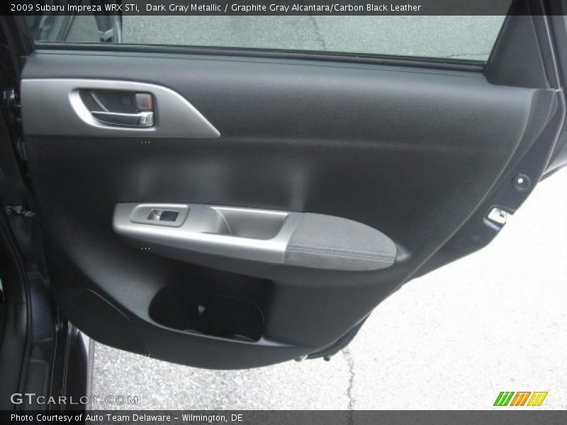 Dark Gray Metallic / Graphite Gray Alcantara/Carbon Black Leather 2009 Subaru Impreza WRX STi