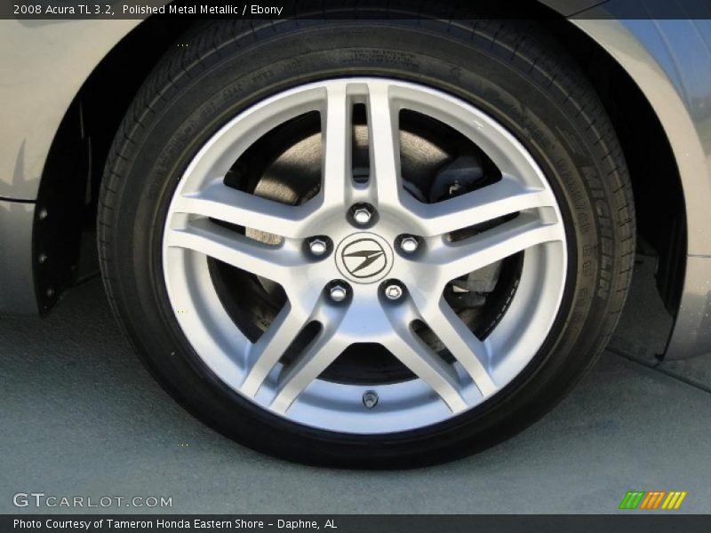 Polished Metal Metallic / Ebony 2008 Acura TL 3.2