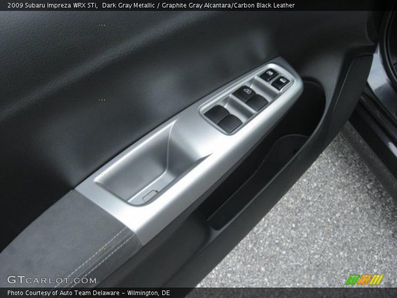 Dark Gray Metallic / Graphite Gray Alcantara/Carbon Black Leather 2009 Subaru Impreza WRX STi