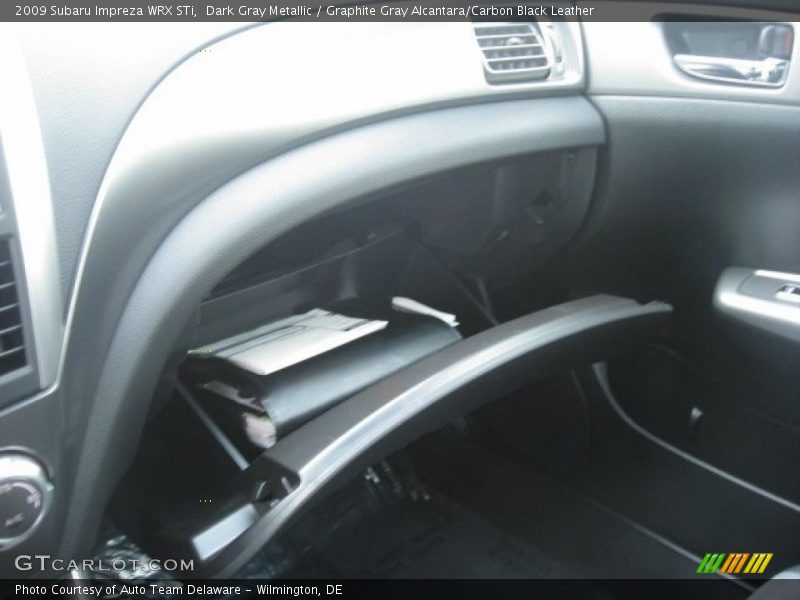 Dark Gray Metallic / Graphite Gray Alcantara/Carbon Black Leather 2009 Subaru Impreza WRX STi