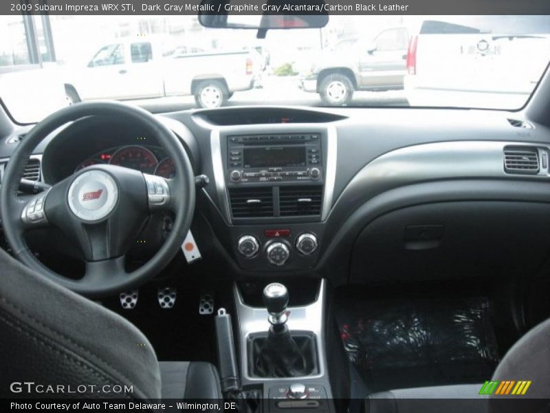 Dark Gray Metallic / Graphite Gray Alcantara/Carbon Black Leather 2009 Subaru Impreza WRX STi