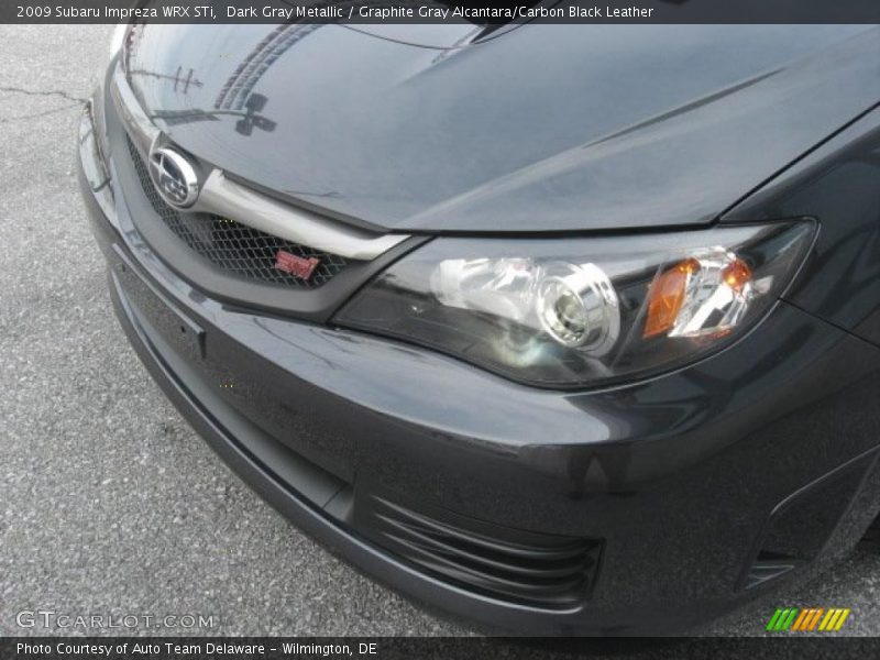 Dark Gray Metallic / Graphite Gray Alcantara/Carbon Black Leather 2009 Subaru Impreza WRX STi