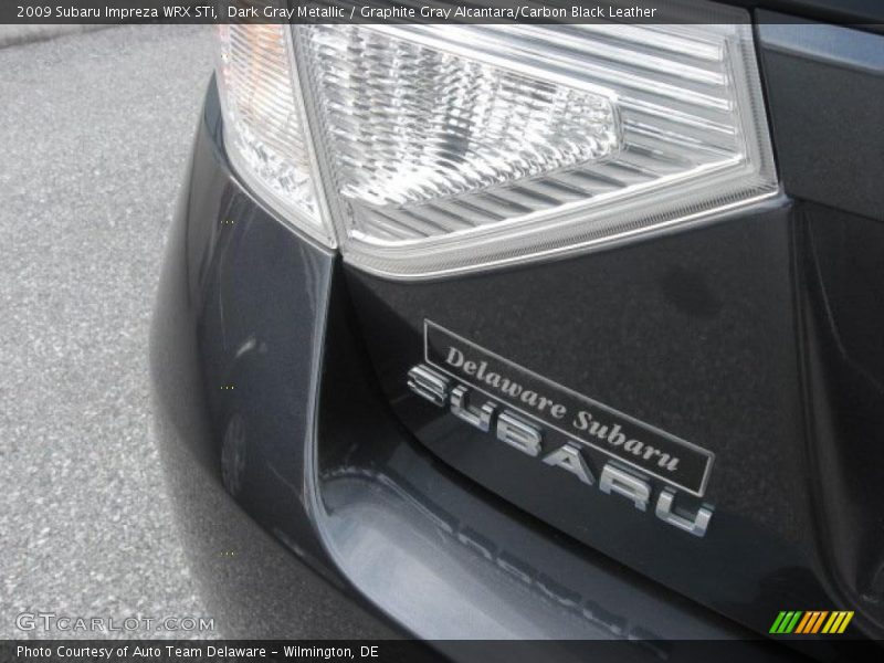 Dark Gray Metallic / Graphite Gray Alcantara/Carbon Black Leather 2009 Subaru Impreza WRX STi