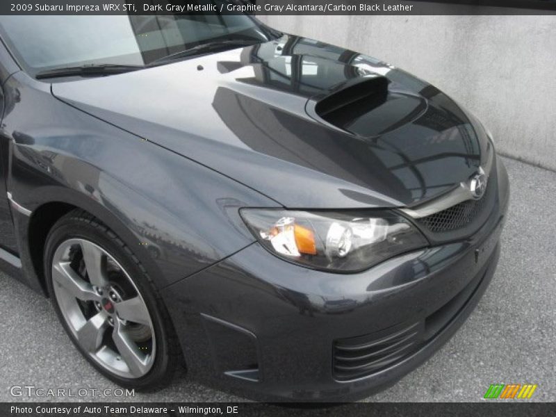 Dark Gray Metallic / Graphite Gray Alcantara/Carbon Black Leather 2009 Subaru Impreza WRX STi