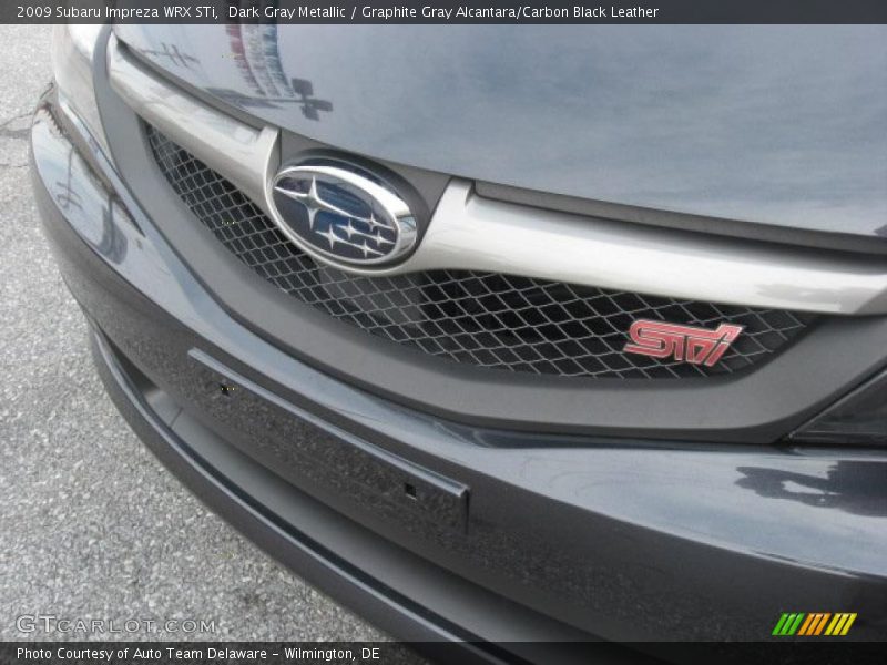 Dark Gray Metallic / Graphite Gray Alcantara/Carbon Black Leather 2009 Subaru Impreza WRX STi