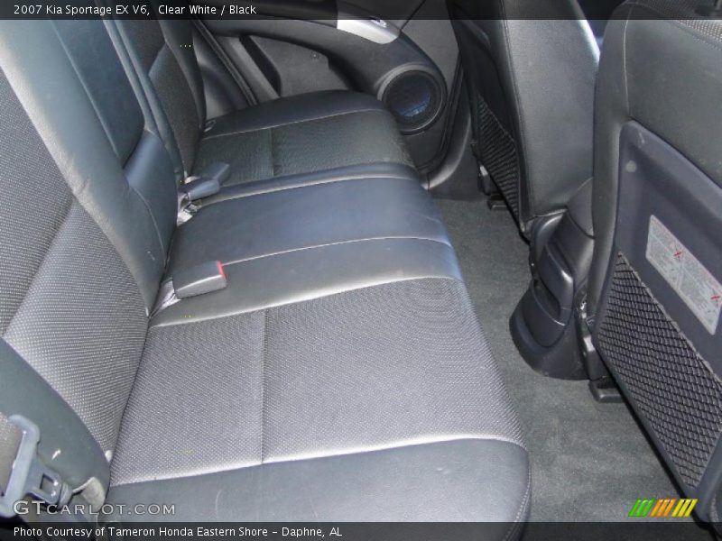 Clear White / Black 2007 Kia Sportage EX V6