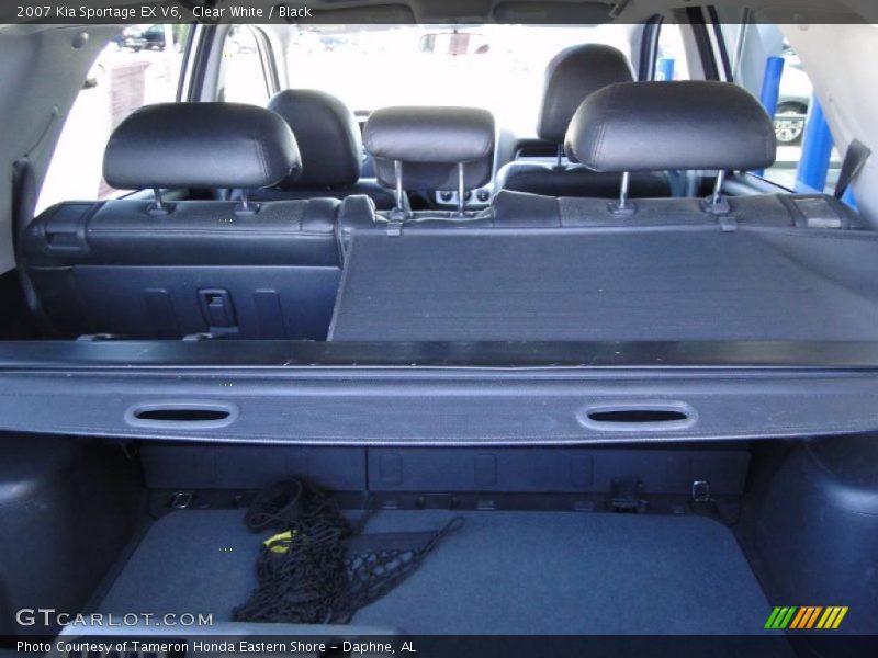 Clear White / Black 2007 Kia Sportage EX V6