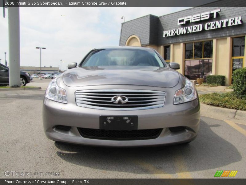 Platinum Graphite Gray / Graphite 2008 Infiniti G 35 S Sport Sedan