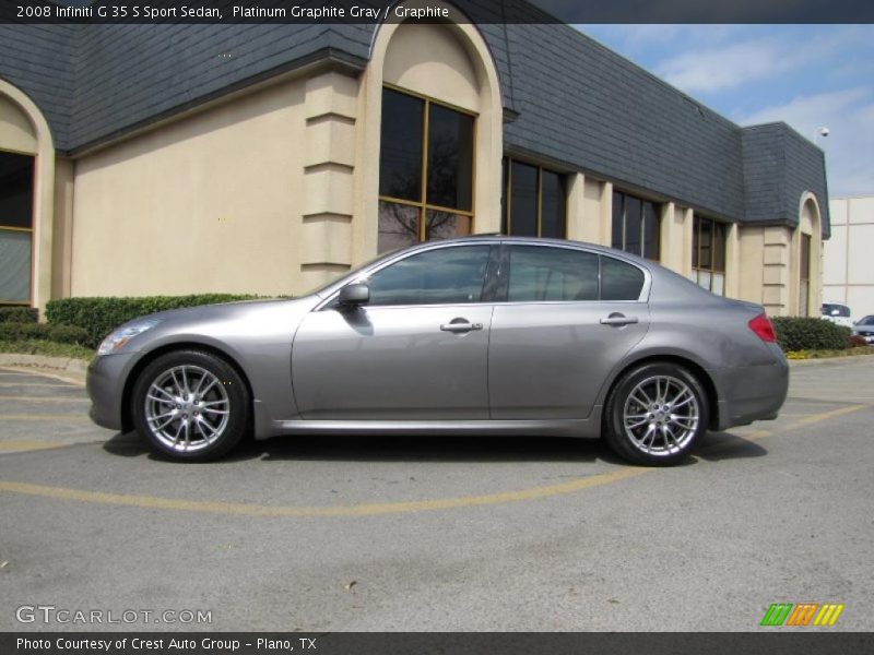 Platinum Graphite Gray / Graphite 2008 Infiniti G 35 S Sport Sedan