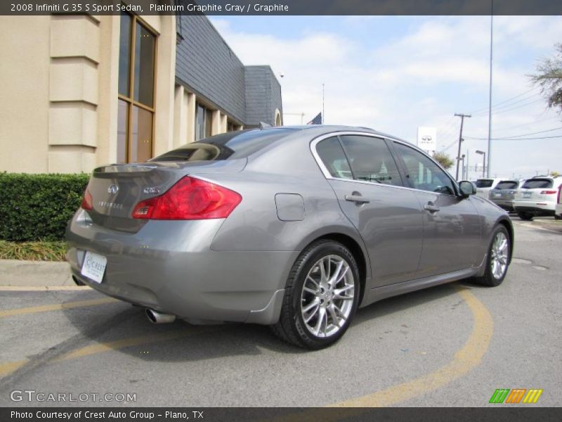 Platinum Graphite Gray / Graphite 2008 Infiniti G 35 S Sport Sedan