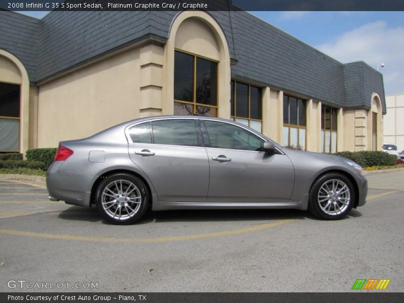 Platinum Graphite Gray / Graphite 2008 Infiniti G 35 S Sport Sedan
