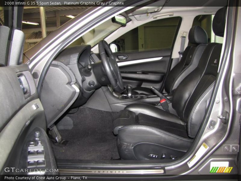 Platinum Graphite Gray / Graphite 2008 Infiniti G 35 S Sport Sedan
