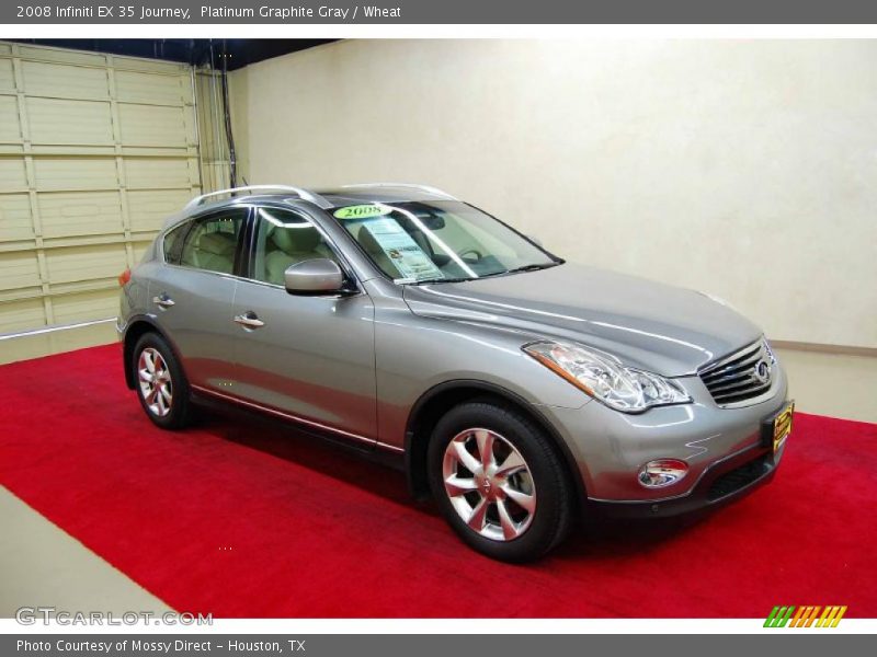 Platinum Graphite Gray / Wheat 2008 Infiniti EX 35 Journey