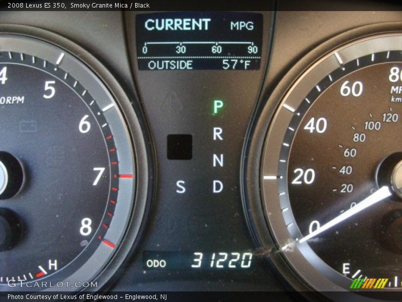 Smoky Granite Mica / Black 2008 Lexus ES 350