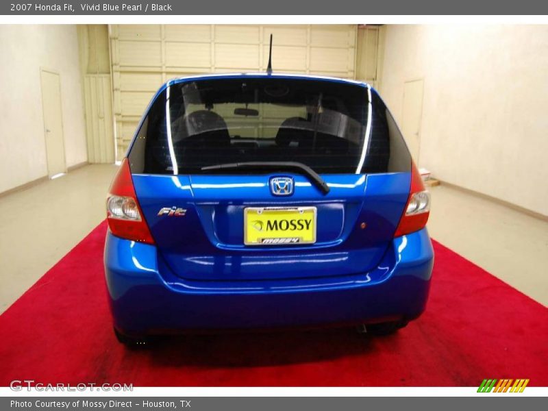 Vivid Blue Pearl / Black 2007 Honda Fit