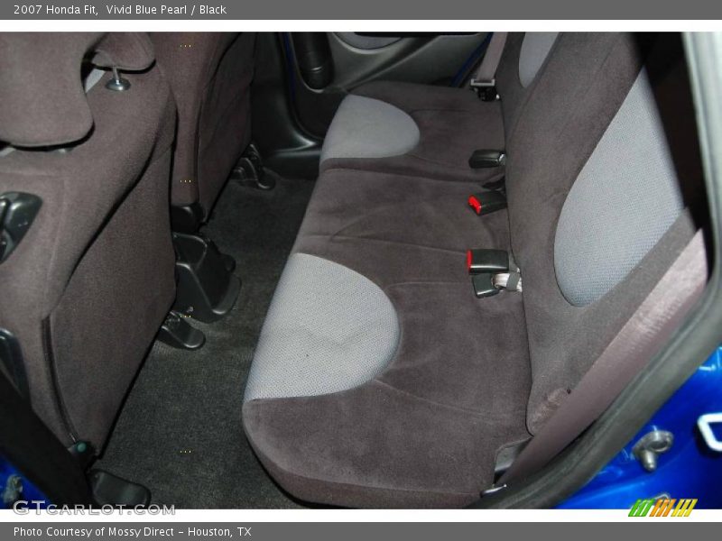 Vivid Blue Pearl / Black 2007 Honda Fit